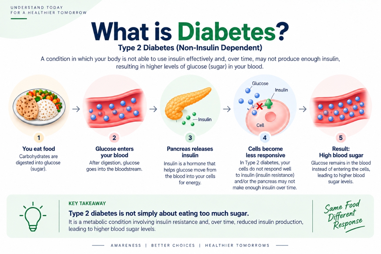 What is Diabetes? Type 2 diabetes explained in five steps