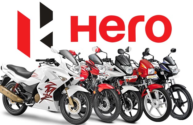 Hero Motorcycles Display at Babaji Motors Showroom