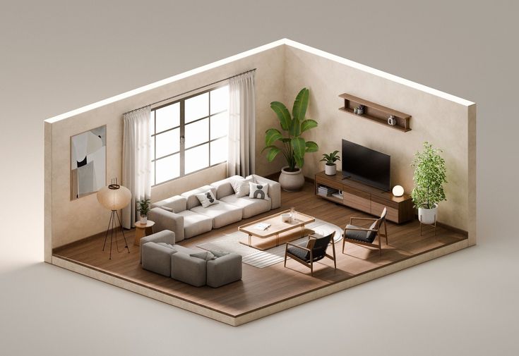 Best Interior Designer in Tembhi Naka, Thane - Premium Living Room Design by REALSPACE