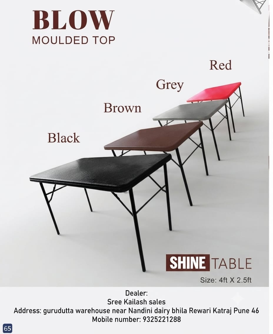 HDPE tables in Pune - foldable blow moulded HDPE table for outdoor use