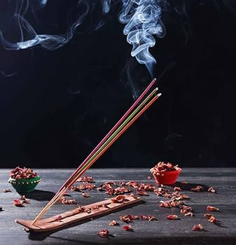 Incense sticks burning