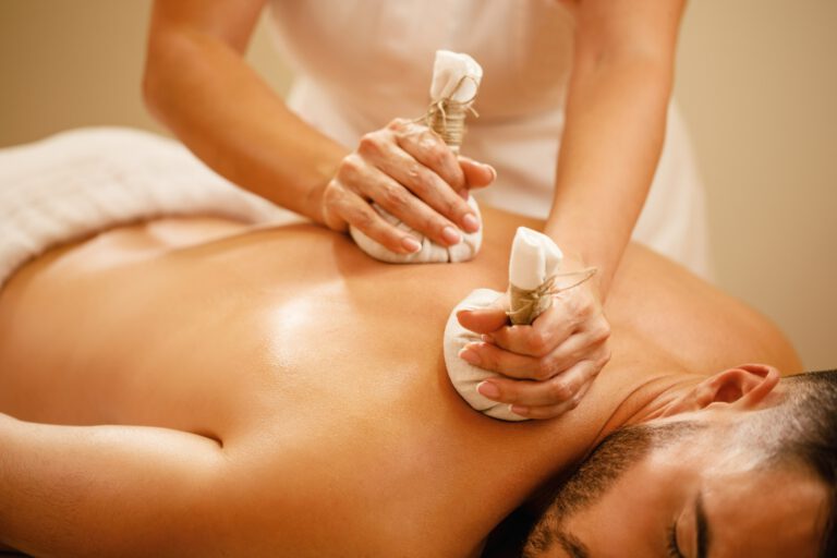 Panchakarma treatment room on Anand Mahel Road, Surat