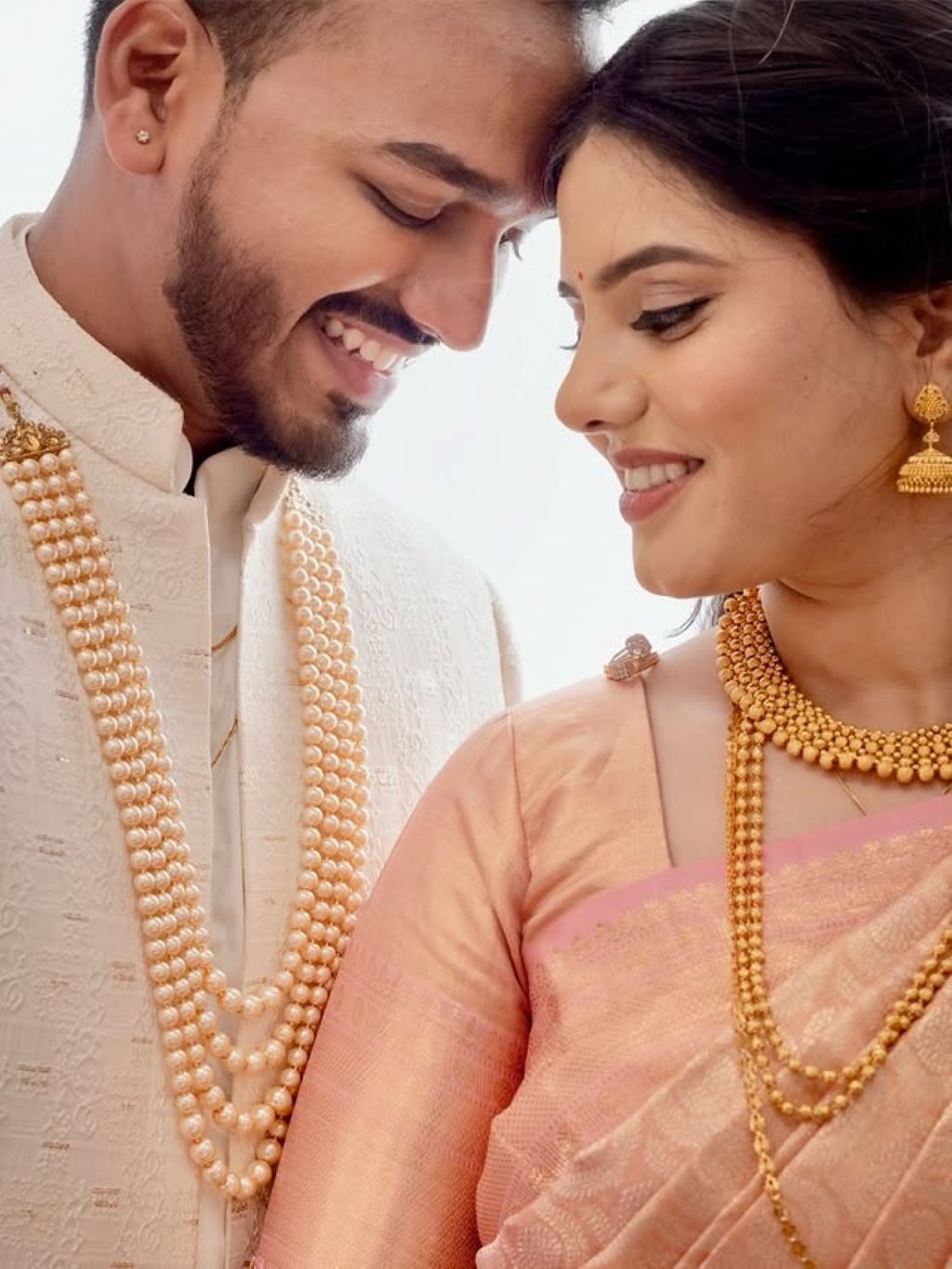 Best wedding photographer in Hyderabad capturing a candid couple portrait