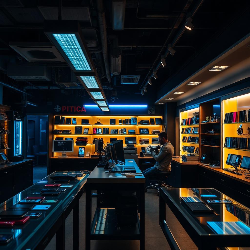 Interior of Maheshwari Mobile — best mobile shop and electronics store in Nagda