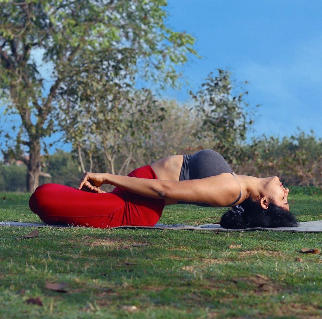Evayog online yoga classes session moment