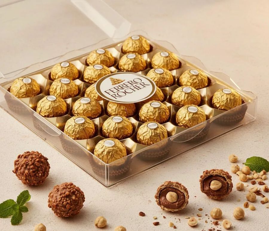 Hazelnut Rocher luxe chocolate box, J&C Delicacies Virar