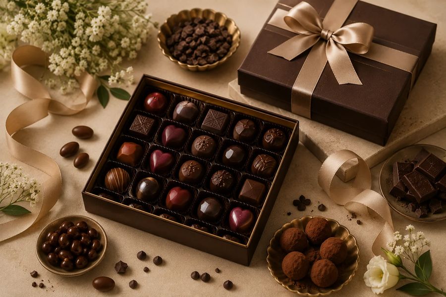 Signature handcrafted chocolate truffle box by J&C Delicacies, Virar