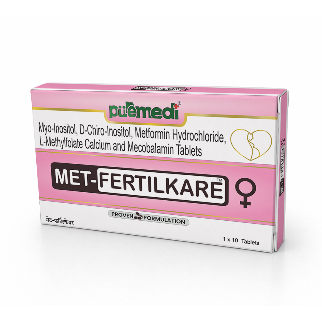 Met-FertilKare Myo-Inositol D-Chiro-Inositol Tablets puremedi PureNaturals.Ltd Delhi NCR