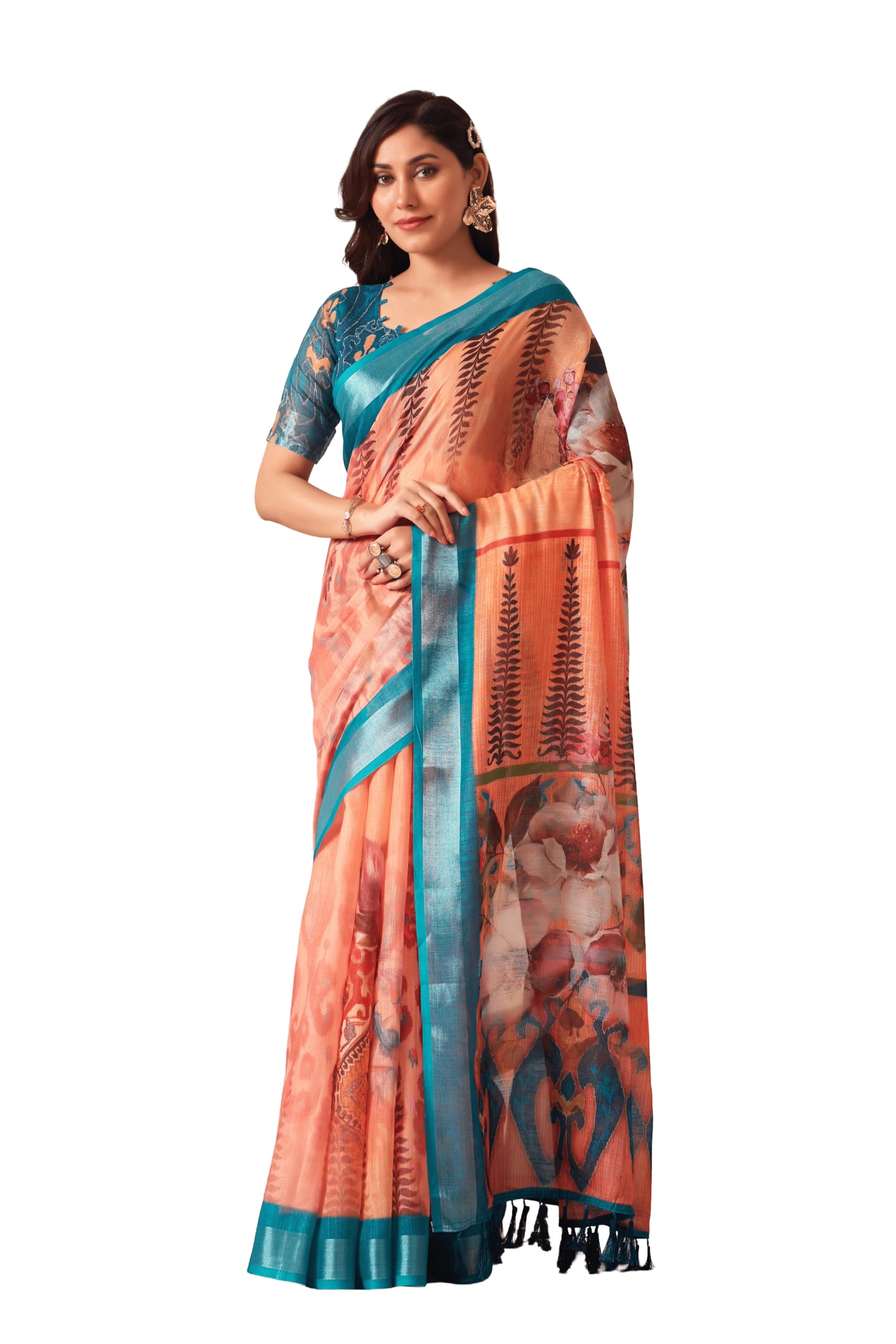 Linen Summer Saree