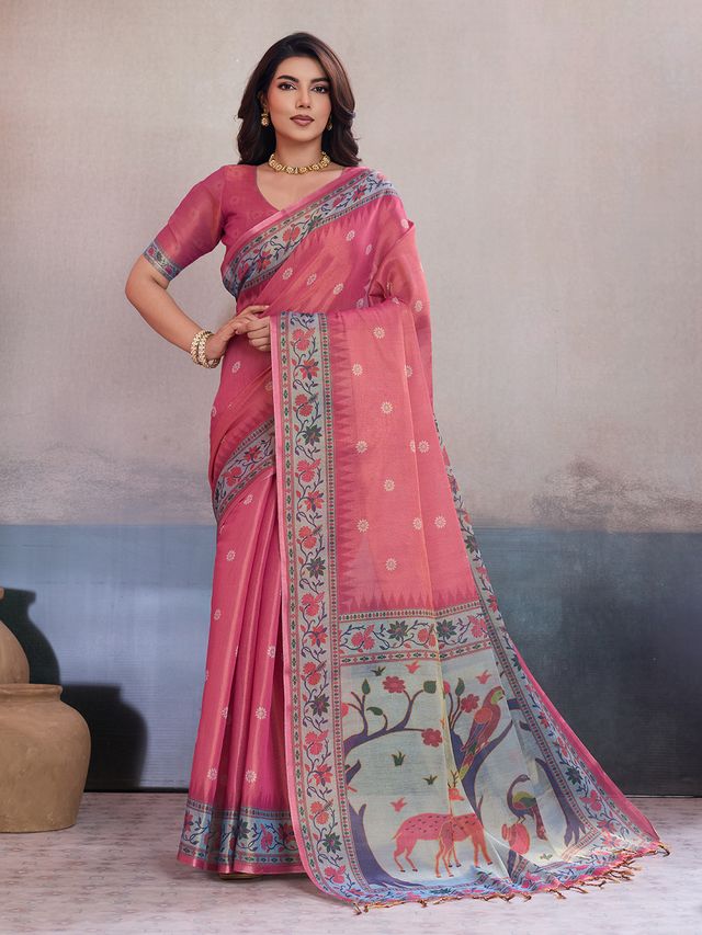 Linen Summer Saree