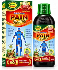 Herbal Ganga Pain Control Syrup sugar-free Ayurvedic pain relief manufactured in Indore