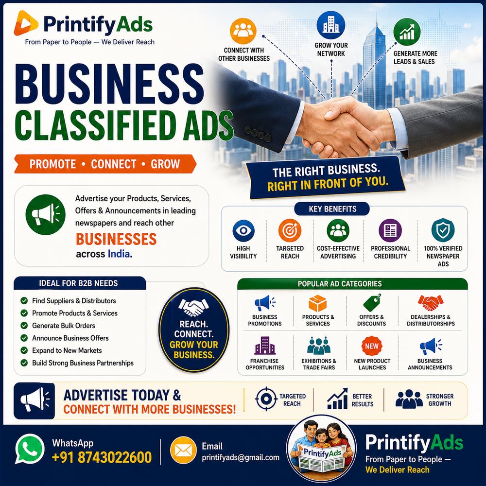 Business retail classified advertising