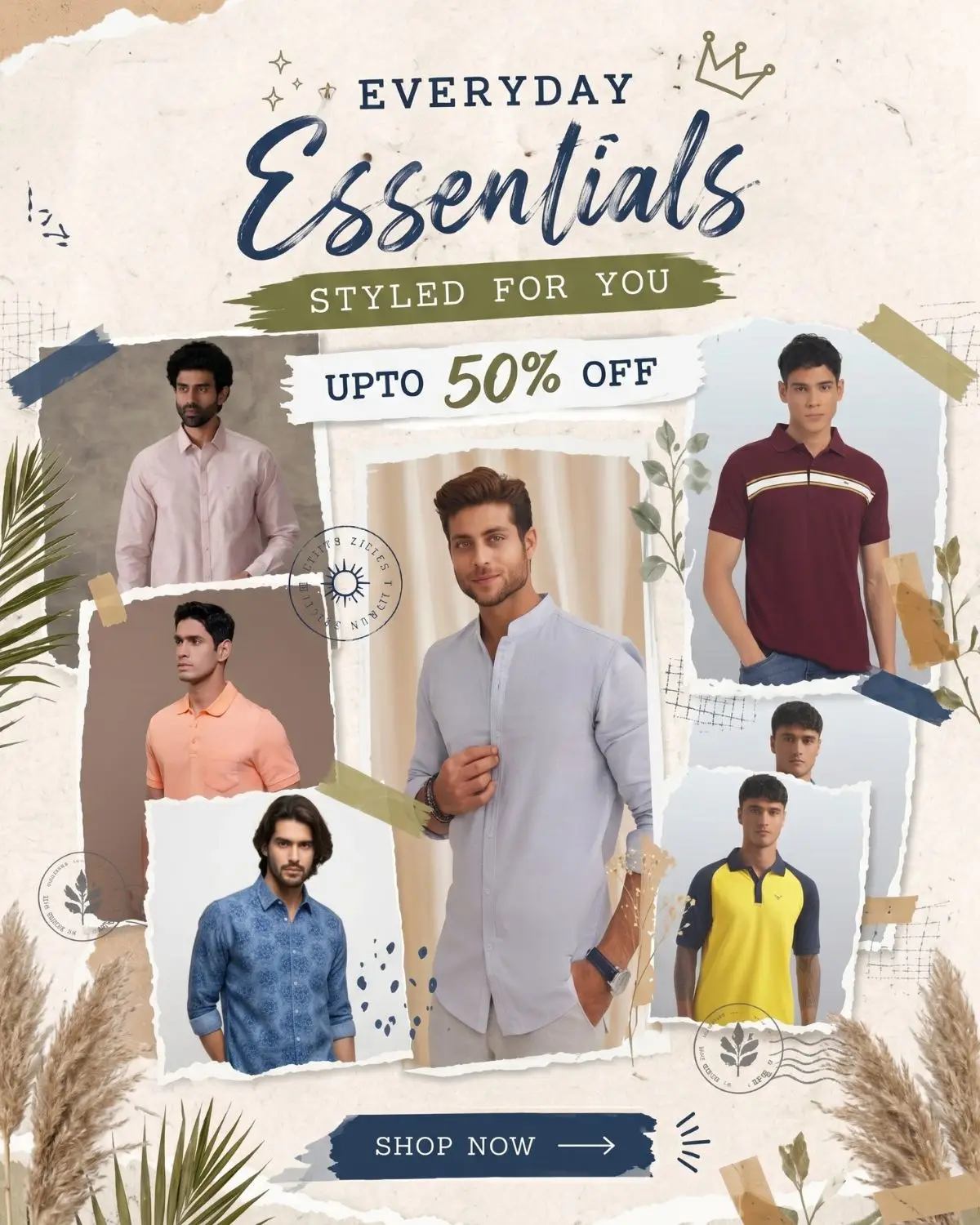 Accessories corner at the Professional Choice clothing store