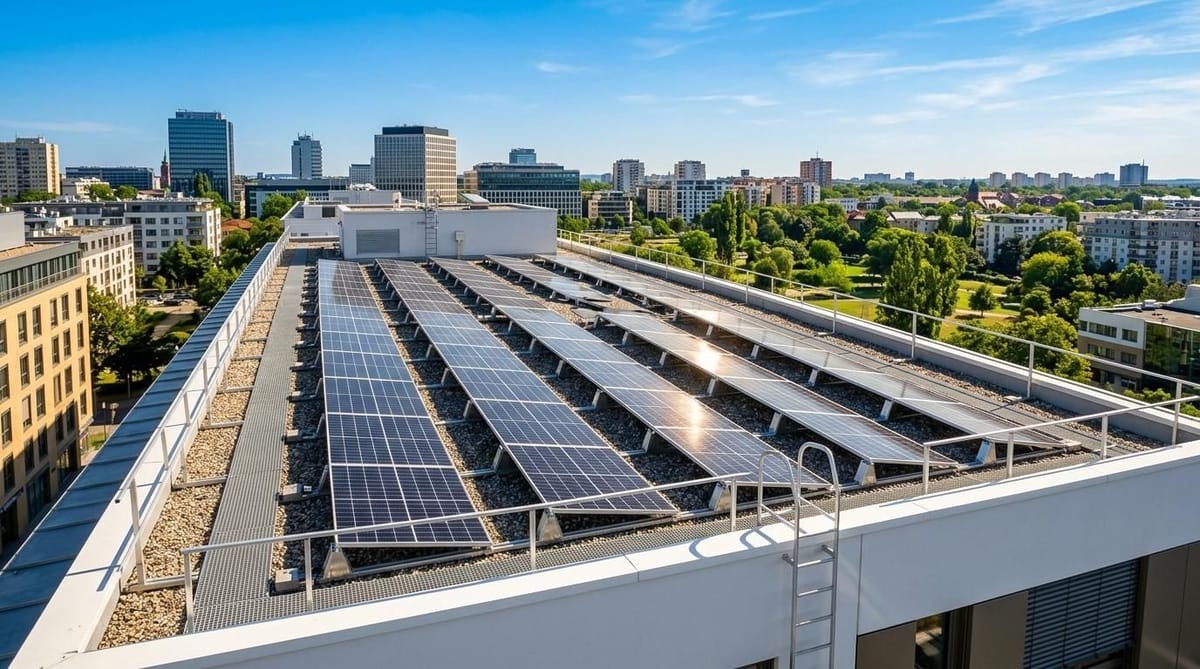 Residential rooftop solar installation