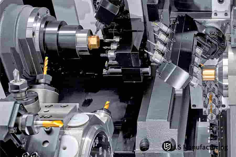 Citizen sliding head CNC machine turning automotive shafts in Bhosri midc