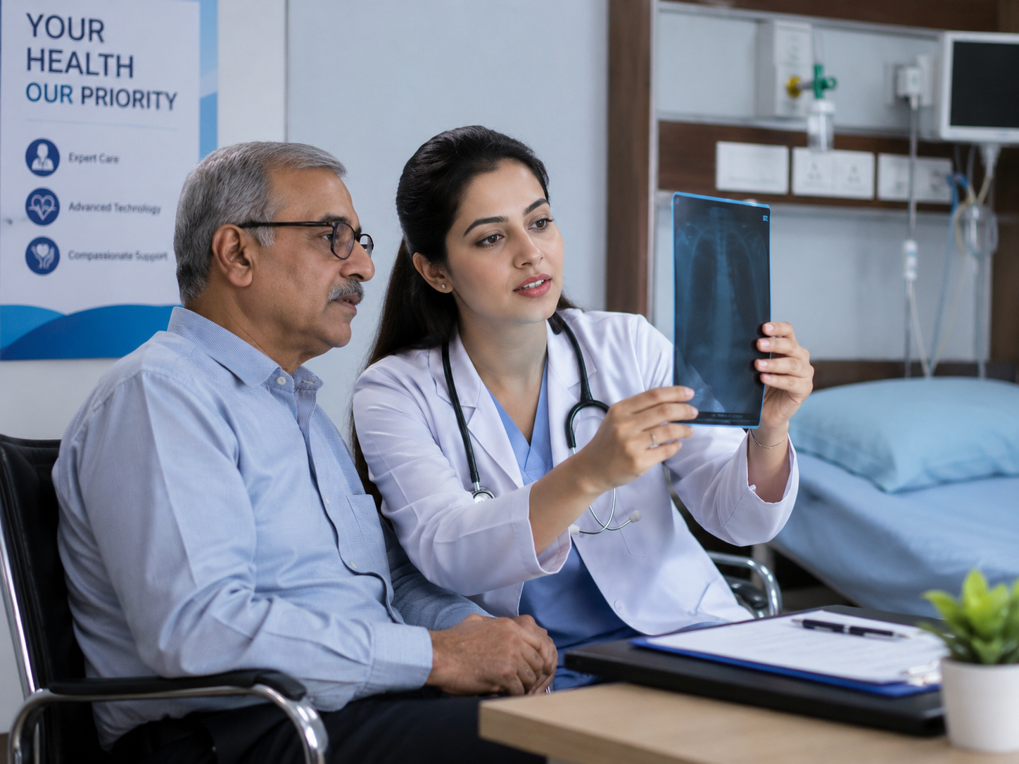 Inside Kausar Hospital Hyderabad — modern medical equipment and advanced diagnostic facilities