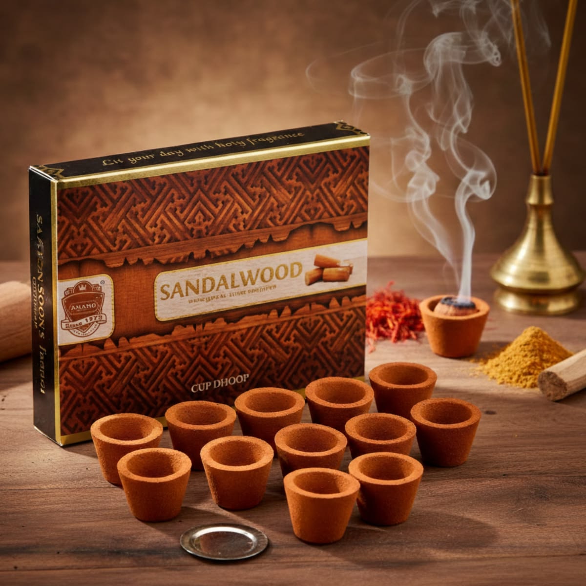 Sacred Cow Dung Dhoop Sticks Delhi NCR - handcrafted in Delhi NCR by RagaKraft Kanya