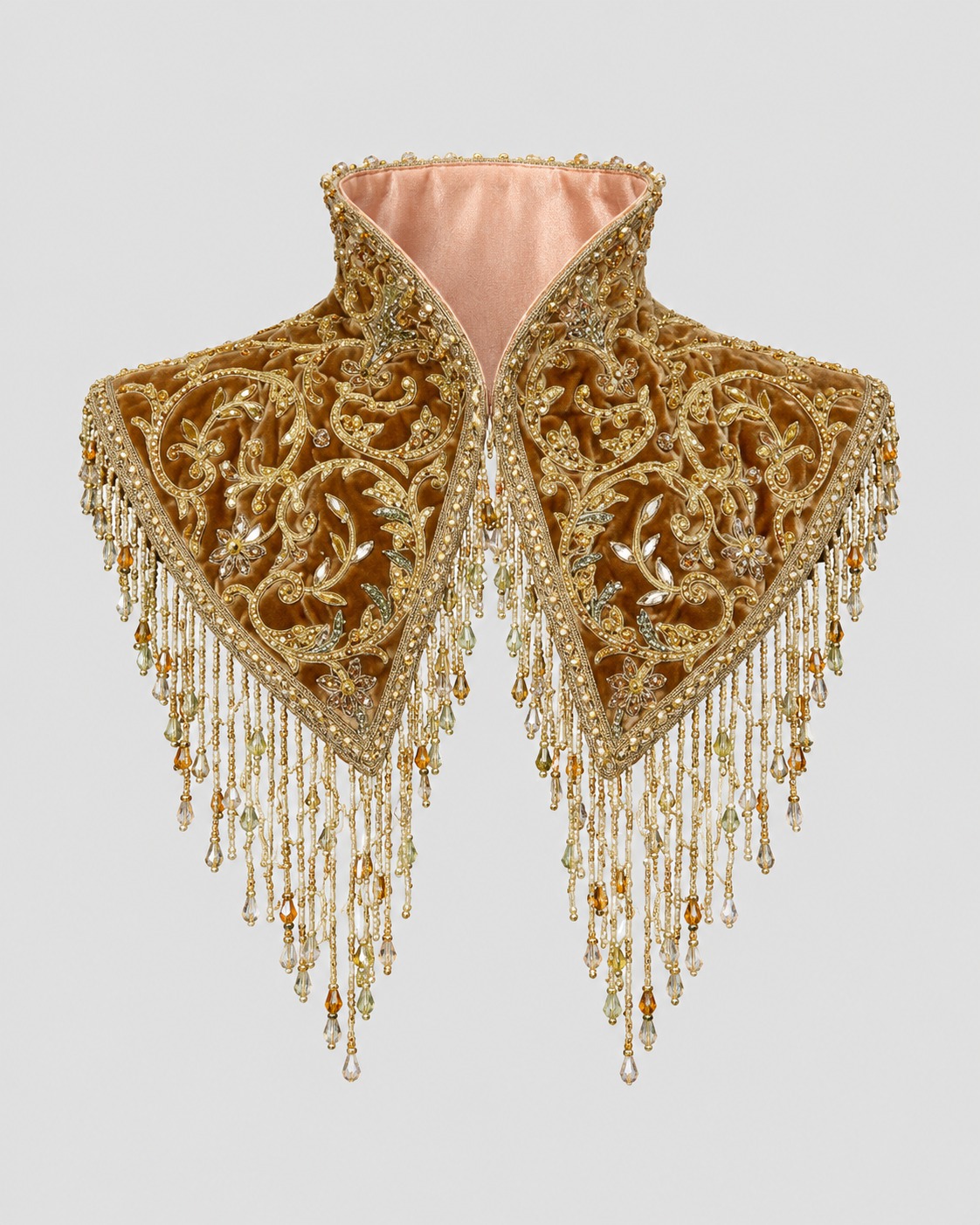 Embroidered poncho and cape manufacturer Bareilly, beaded fringe poncho