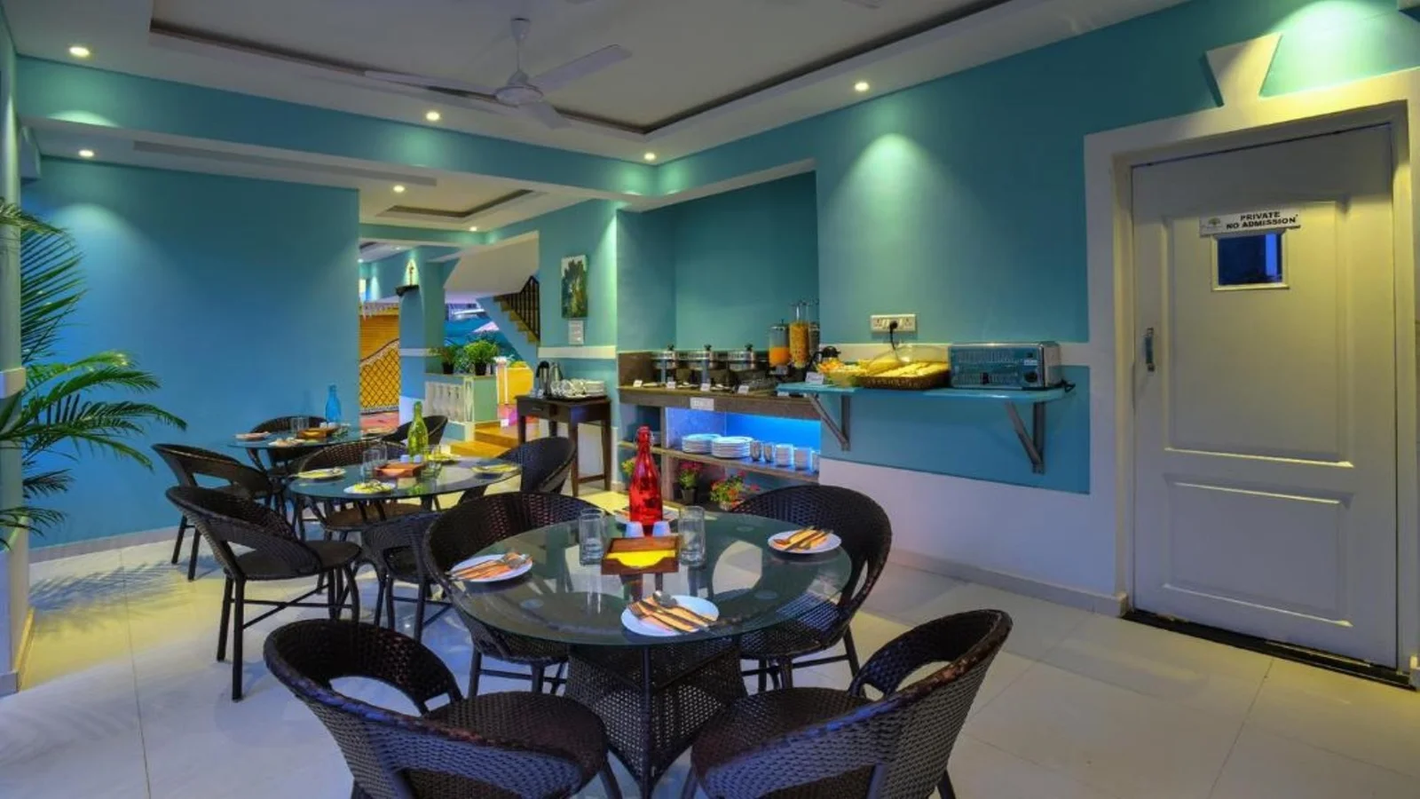 Banquet hall for corporate events at Treehouse Nova Cansaulim