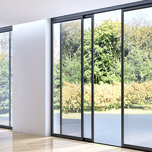 Sliding mosquito net for large window openings