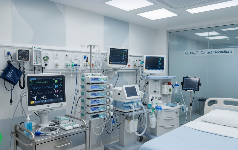 Biomedical accessories and hospital monitoring equipment supplied in Kurla West, Mumbai by Royal Health Care