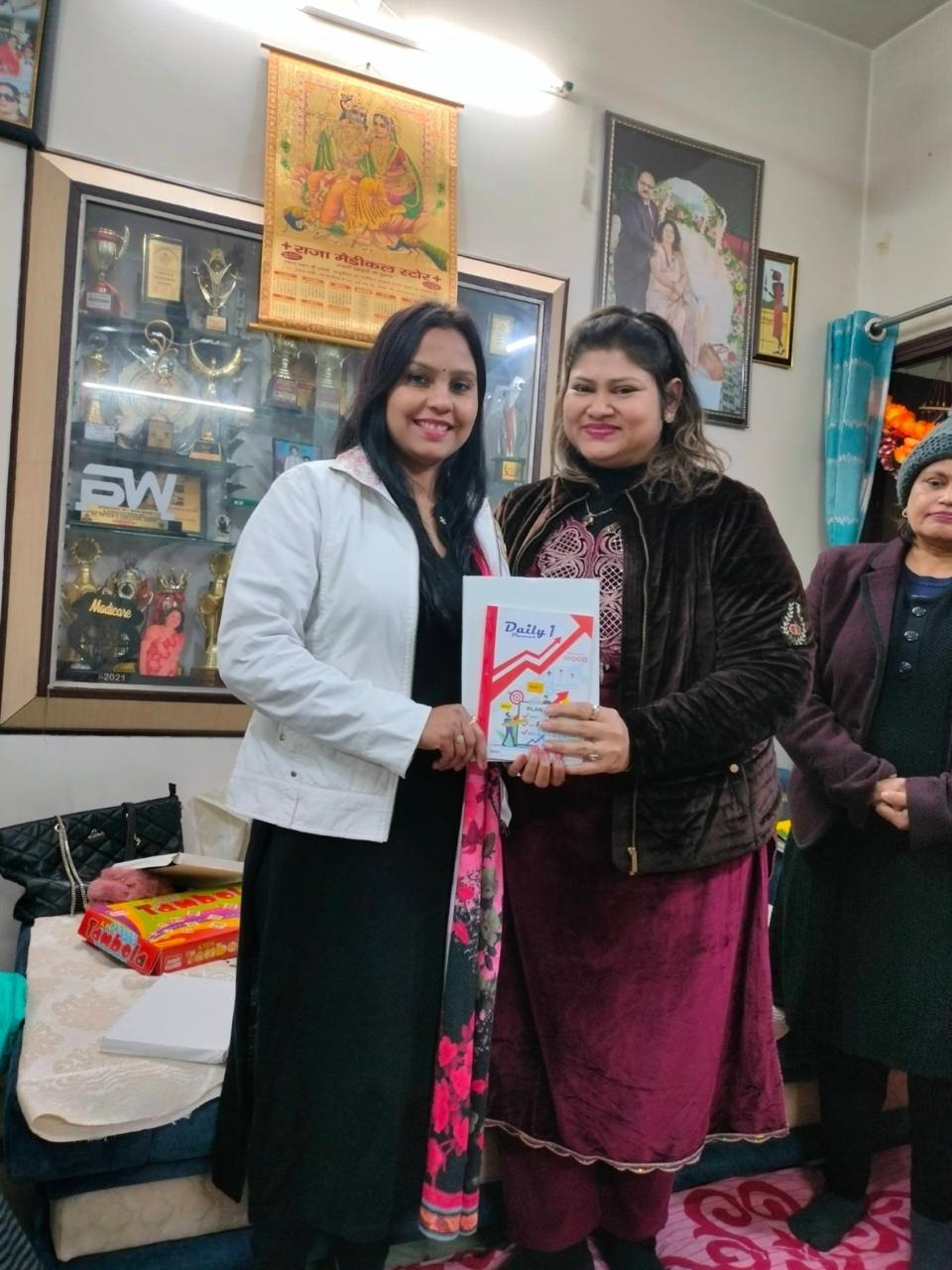 Personal growth mentorship in Mathura – mentor guiding a young woman over laptop