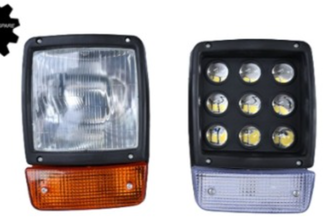 Headlights for JCB Backhoe Loader - LED Halogen Headlamps Earthmoving Machinery - Ankit Earth Movers