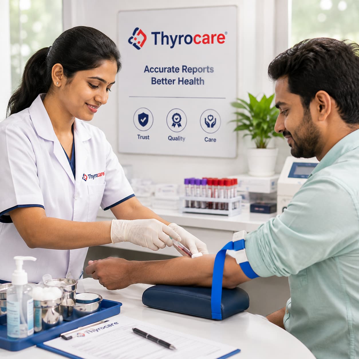 Healthcare professional at Dipak Health Care diagnostic centre in Laxmisagar, Bhubaneswar