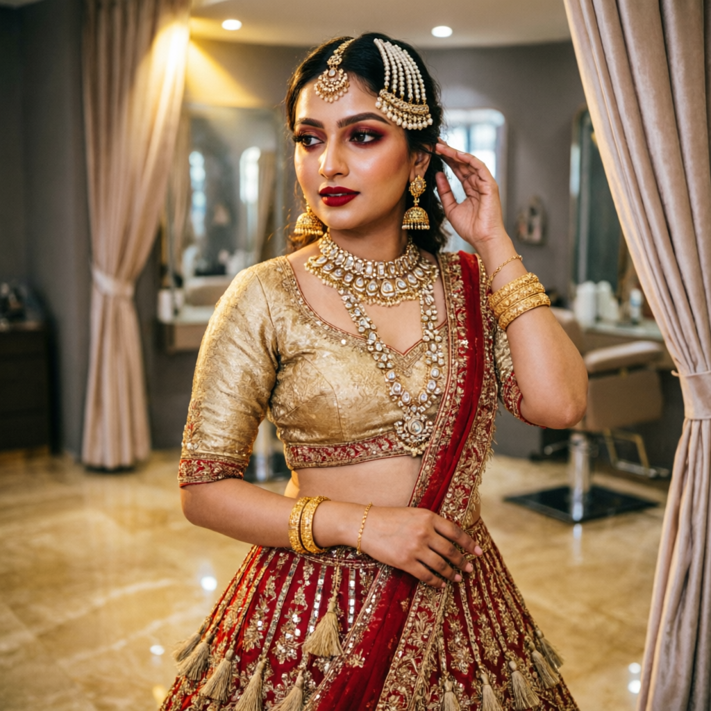 Bridal makeup by the best bridal makeup artist at RAWLS SALON