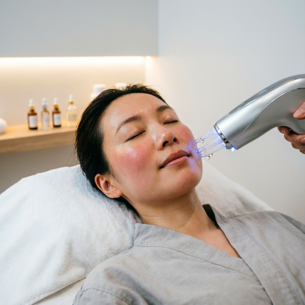 Hydra Facial hydrating skin treatment at RAWLS SALON
