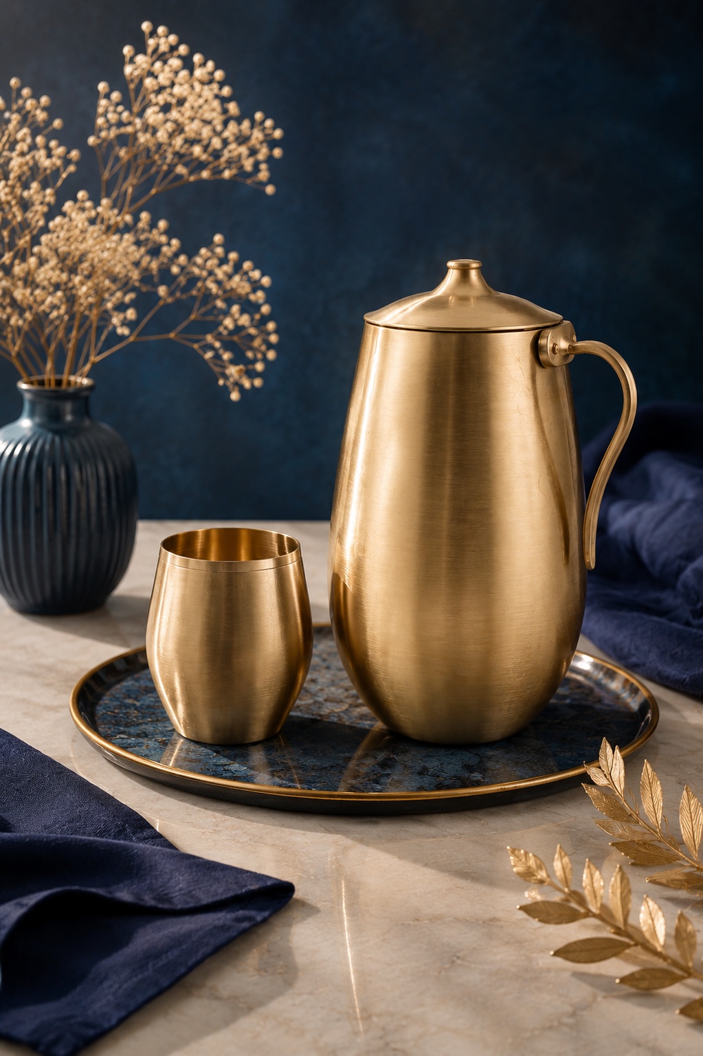 Copper Drinkware Set - Premium Copper Glasses Ahmedabad