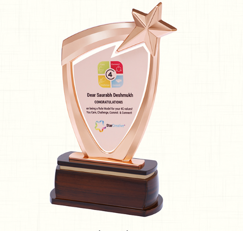 Star trophies and awards for corporate gifting
