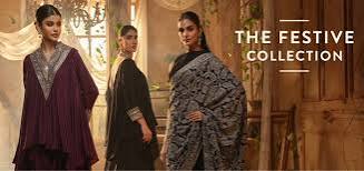 Colorful festive clothing collection for special occasions