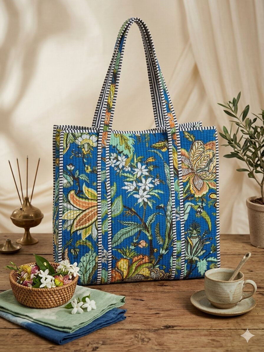 Cotton Quilted and Denim Tote Bags - eco-friendly sustainable fashion for B2B
