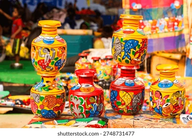 Indian heritage crafts collection - pottery, wooden artifacts, textiles for B2B
