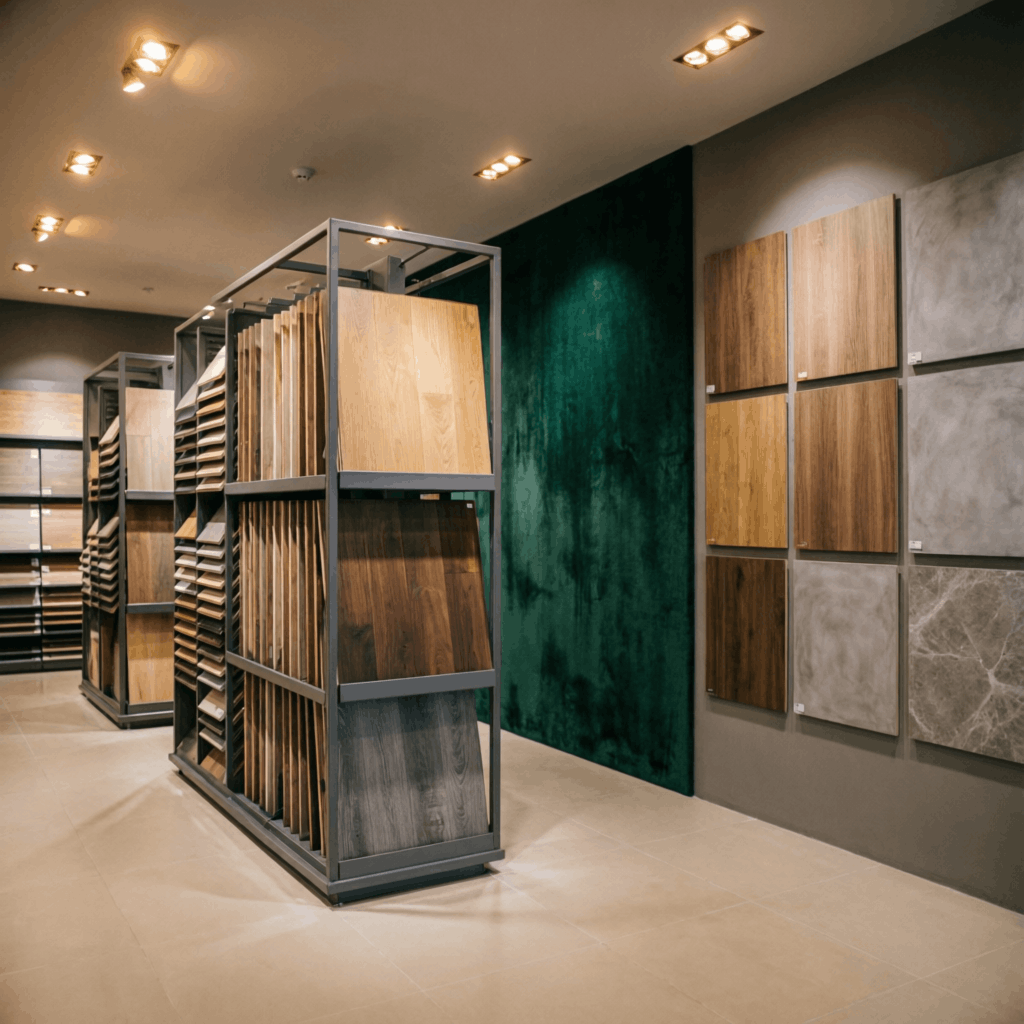 Eco Floorshield showroom serving JP Nagar Bangalore with flooring sample displays