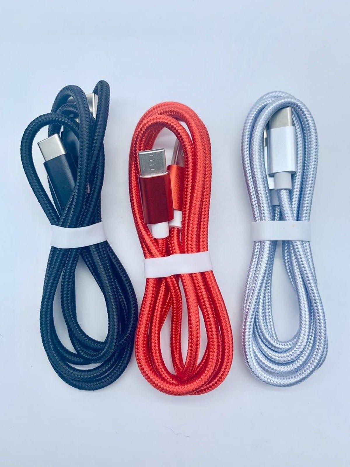 Charging cables at mobile shop in Bokaro