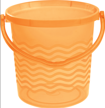Heavy-duty plastic buckets manufactured in Rama Road, New Delhi, available in 10L to 30L capacities