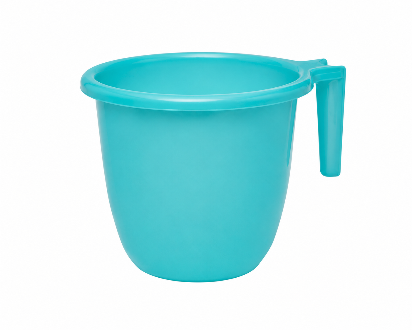 BPA-free plastic mugs with ergonomic easy-grip handles for bathware and kitchen use