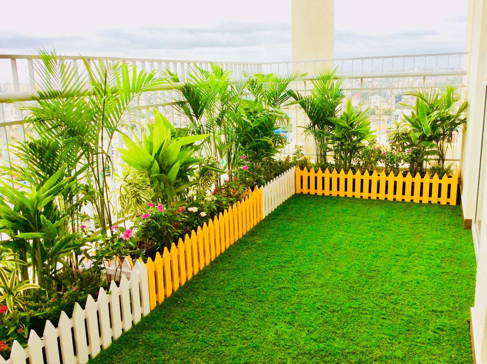 Terrace garden developed by Bhala Home Care Services in Ujjain - professional garden maintenance services