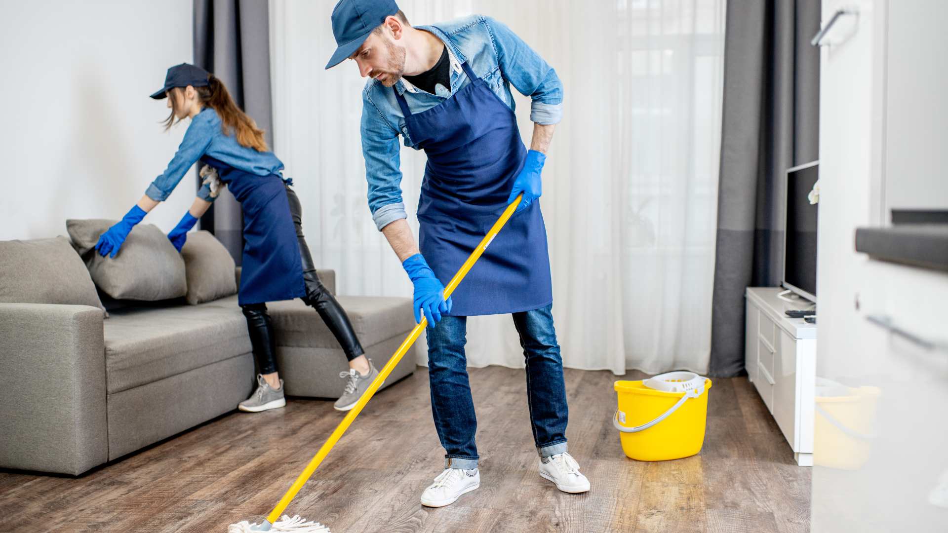 Professional home deep cleaning team at work - best home cleaning services Ujjain
