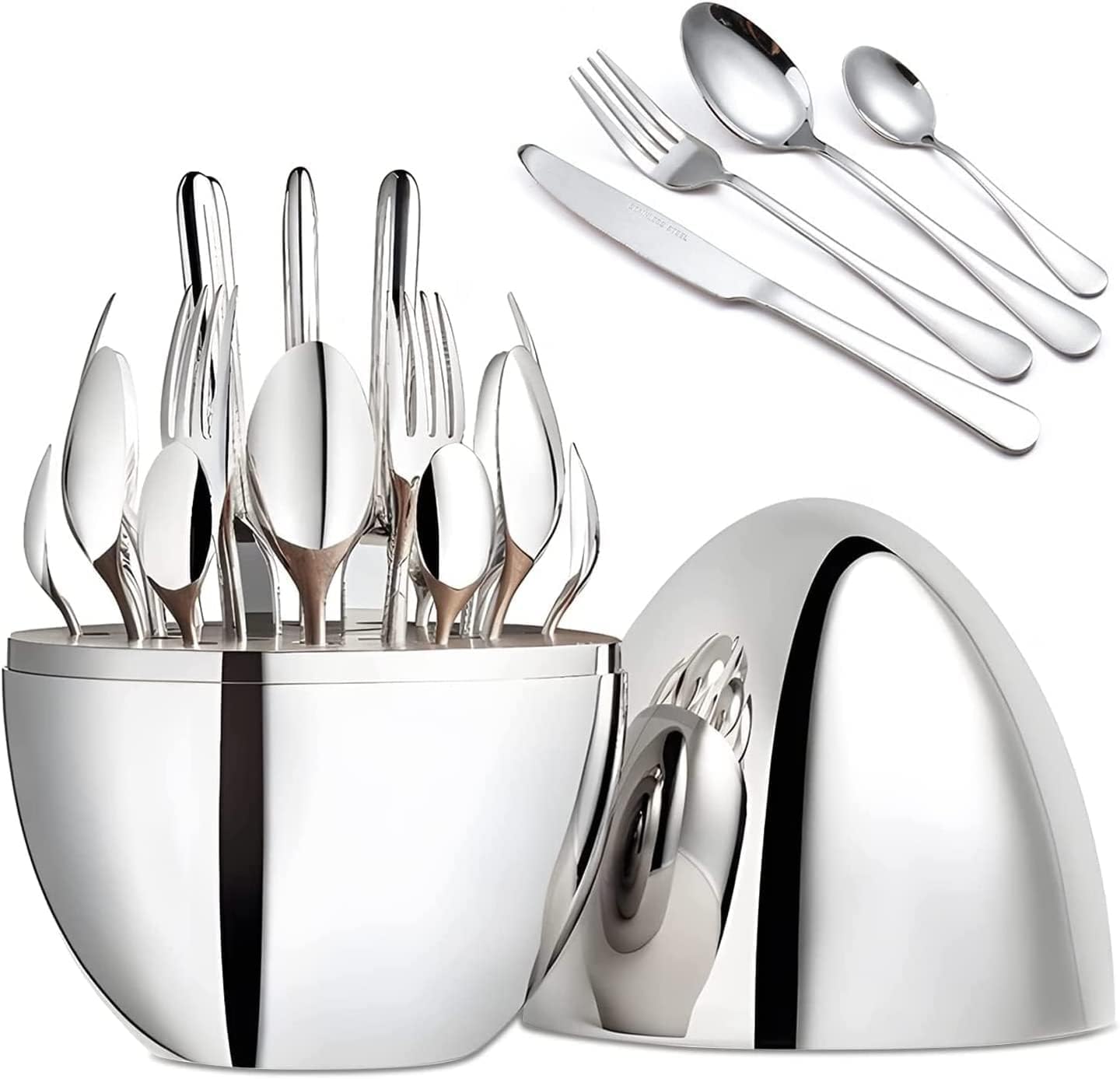 Stainless steel kitchen utensils and dabbas