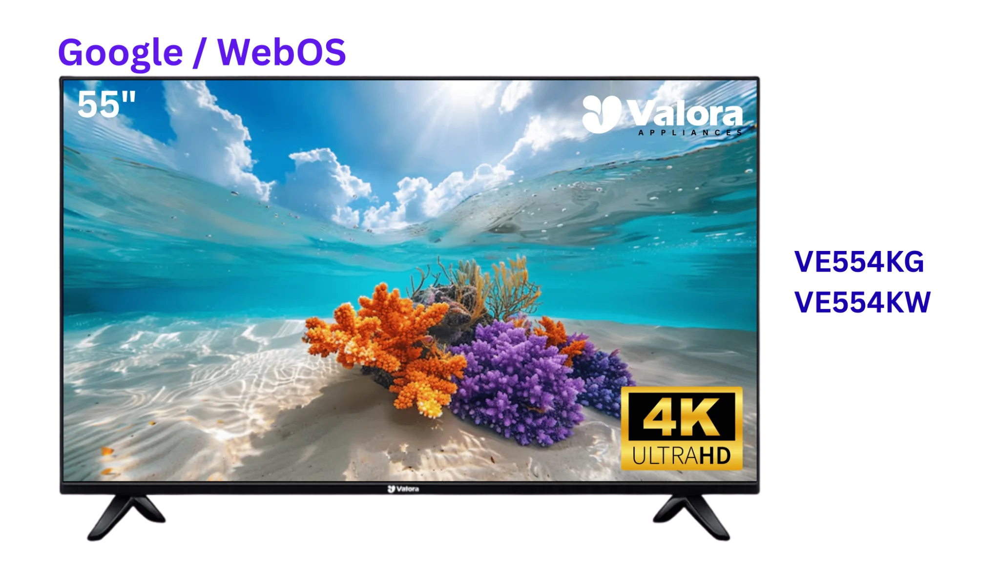 Valora 55 inch Google Smart LED TV — best LED home appliance in Uttar Pradesh