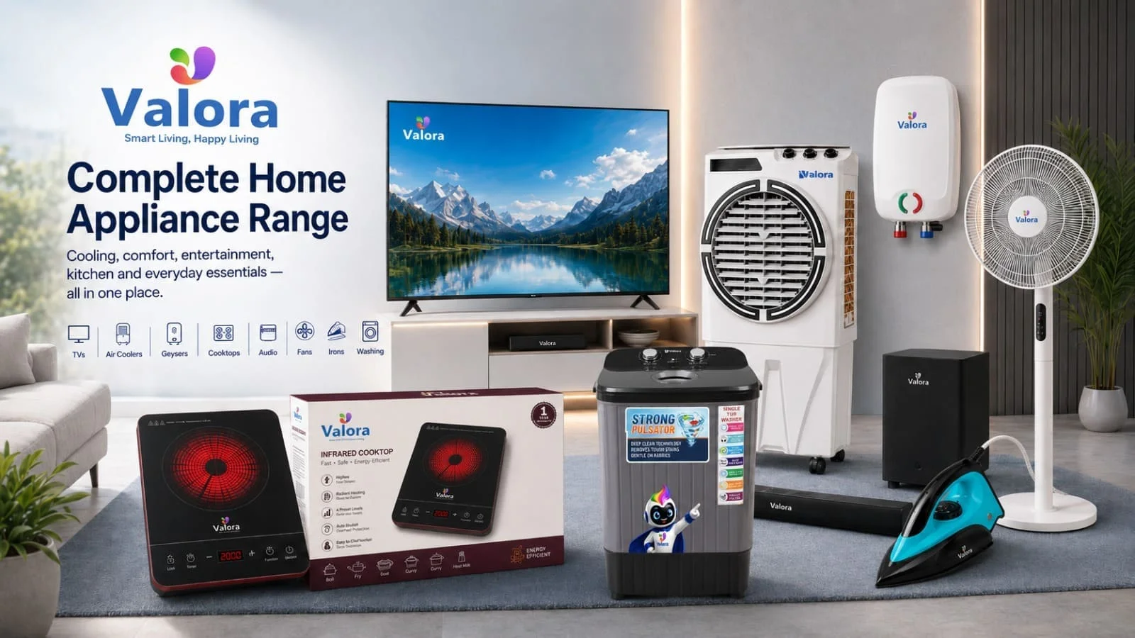 Valora complete home appliances range — best home appliances in Ghaziabad