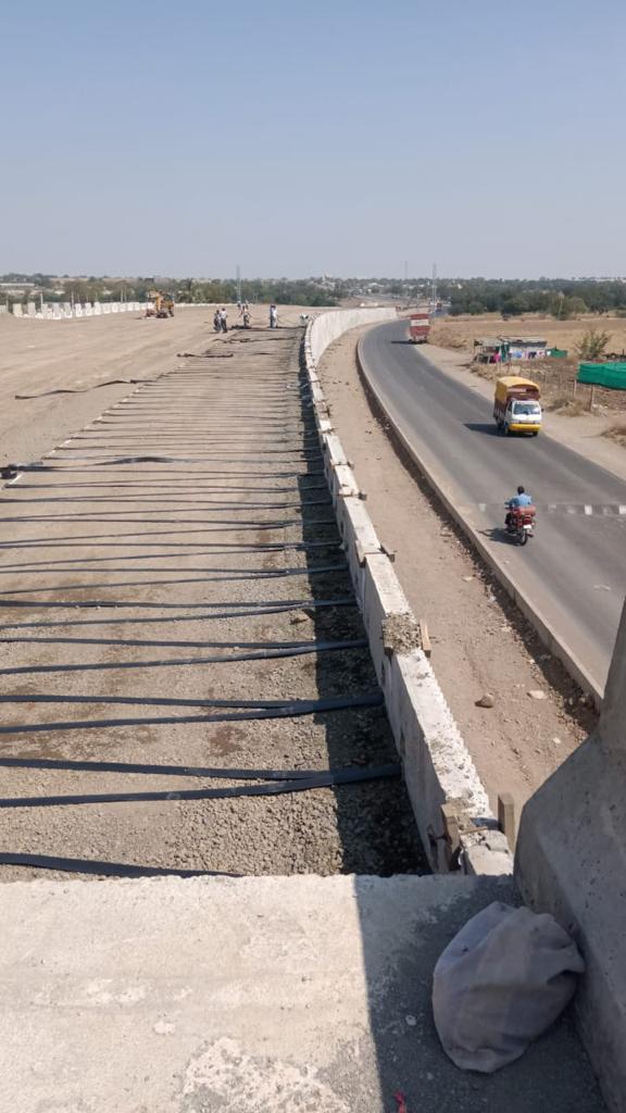 Construction site preparation for slope protection