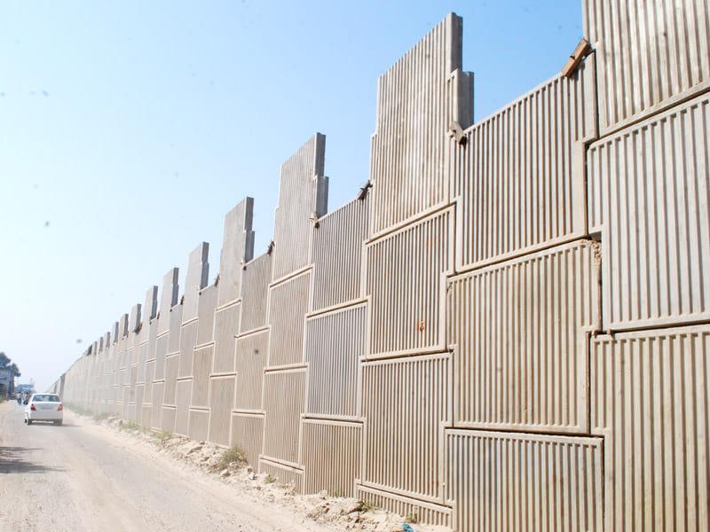 Highway embankment view