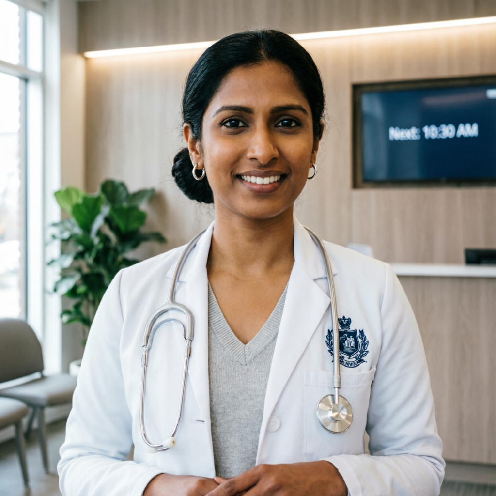 Female doctor testimonial