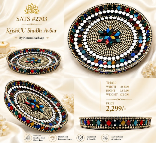 Mozaic Thali set gifting at KrishUU Ghaziabad