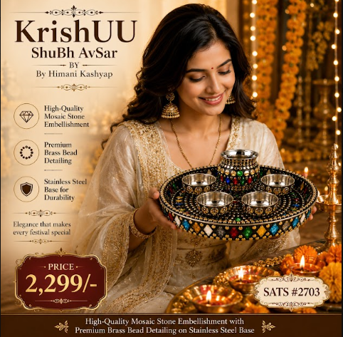 Mozaic Thali set gifting at KrishUU Ghaziabad