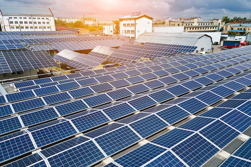 Large Solar Panel Installation